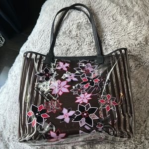 Henri Bendel plastic beach bag